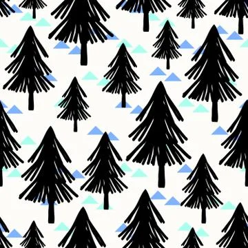 Seamless Christmas Pattern Stock Illustration