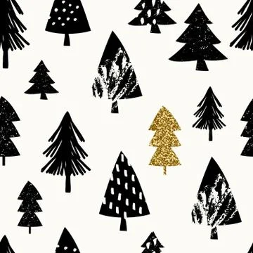 Seamless Christmas Pattern Illustrazione stock