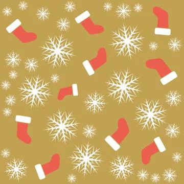 Seamless Christmas pattern Stock Illustration