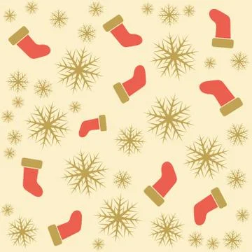 Seamless Christmas pattern Stock Illustration