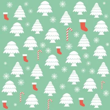 Seamless Christmas pattern Illustrazione stock
