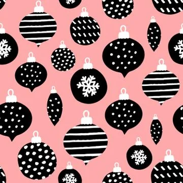 Seamless Christmas Pattern Illustrazione stock