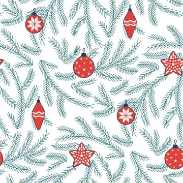Seamless Christmas pattern Stock-Illustration