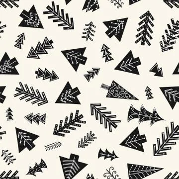 Seamless Christmas pattern Stock Illustration