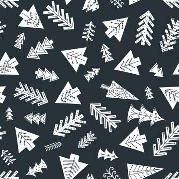Seamless Christmas pattern Stock Illustration