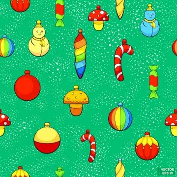 Seamless Christmas pattern. Stockillustratie