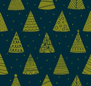 Seamless Christmas pattern Stock Illustration