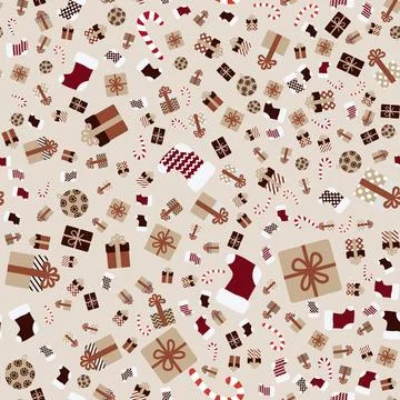 Seamless christmas pattern Stock Illustration