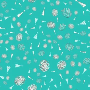 Seamless Christmas pattern. New Year's illustration for the winter holidays. The Stock Illustration