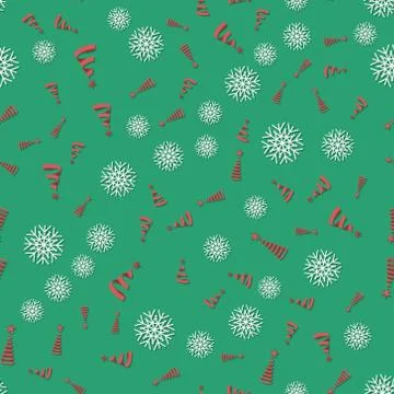 Seamless Christmas pattern. New Year's illustration for the winter holidays. The Stock Illustration