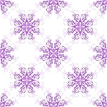 Seamless christmas pattern with snowflakes Stock Illustration