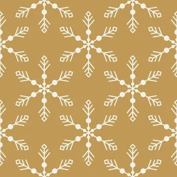 Seamless Christmas pattern with snowflakes Stock Illustration