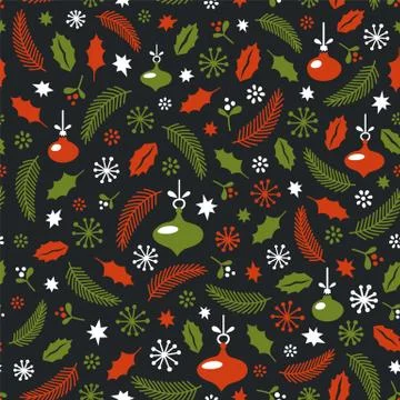 Seamless Christmas pattern. Wrapping paper design イラスト素材