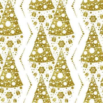 Seamless Christmas patterns Stock Illustration