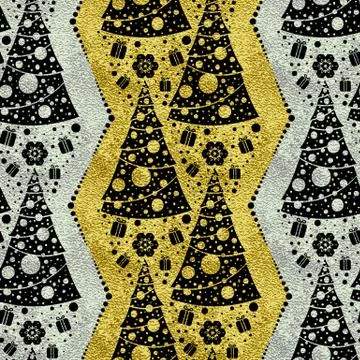 Seamless Christmas patterns Illustrazione stock