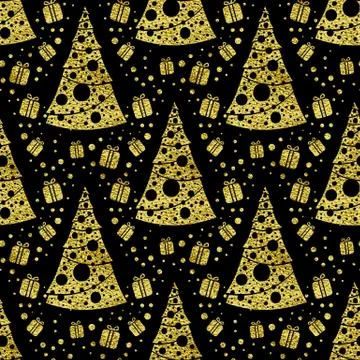 Seamless Christmas patterns Illustrazione stock