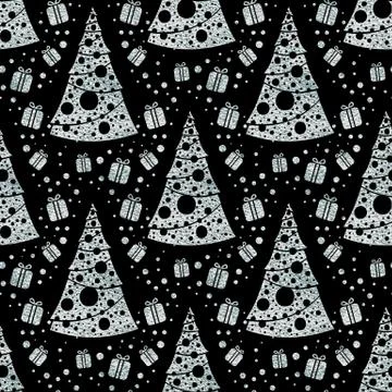 Seamless Christmas patterns Illustrazione stock