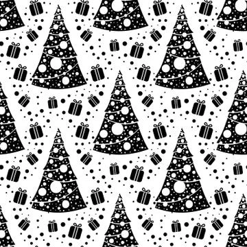 Seamless Christmas patterns Illustrazione stock