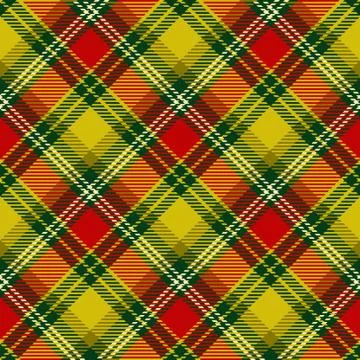 Seamless christmas tartan vector pattern Stock Illustration