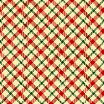 Seamless christmas tartan vector pattern Stock Illustration
