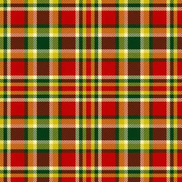 Seamless christmas tartan vector pattern Stock Illustration