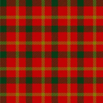 Seamless christmas tartan vector pattern Stock Illustration