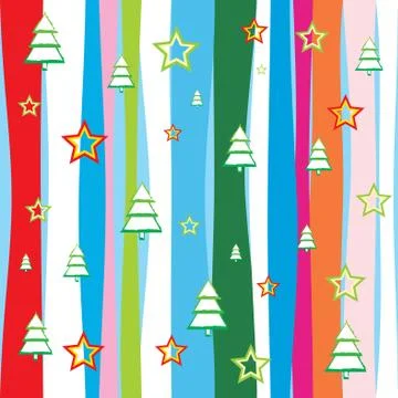 Seamless christmas wallpaper or wrapper background vector illustration Stock Illustration