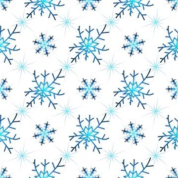 Seamless christmas white pattern Stock Illustration