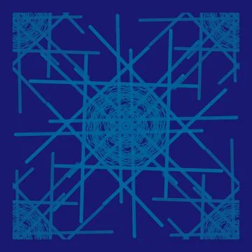 Seamless Christmas,New Year pattern doodle hand random drawn snowflakes Stock Illustration