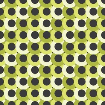 Seamless Circle Abstract Figures Pattern Stock Illustration