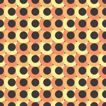 Seamless Circle Abstract Pattern Stock Illustration