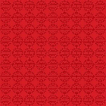 Seamless circle chinese abstract background Stock Illustration
