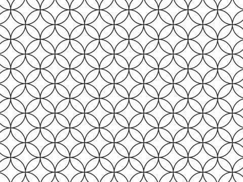 Seamless Circle, dots geometric pattern. Vector illustration. Illustrazione stock