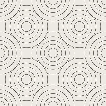 Seamless circle linear pattern. Geometric weave backdrop. graphic print texture Illustrazione stock