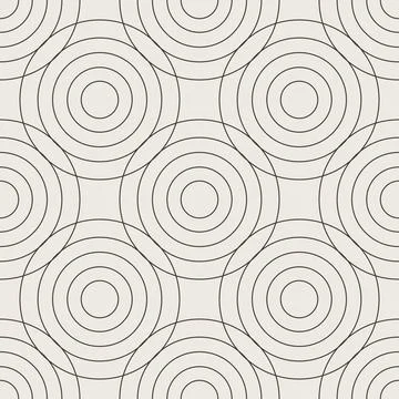 Seamless circle linear pattern. Geometric weave backdrop. graphic print texture Stock Illustration