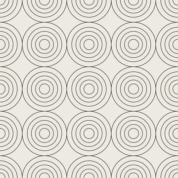 Seamless circle linear pattern. Geometric weave backdrop. graphic print texture Stock Illustration