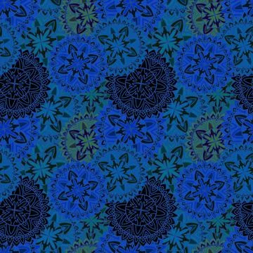 Seamless circle mandala pattern for wrapping paper and fabrics and linens 스톡 일러스트