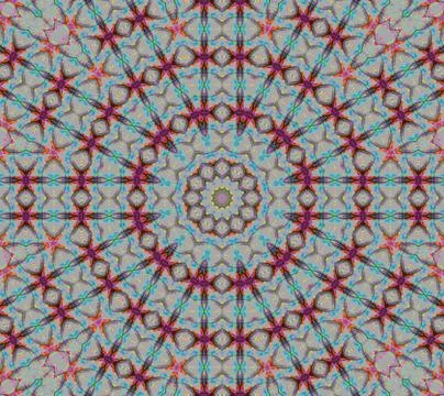 Seamless circle pattern blue gray red Stock Illustration