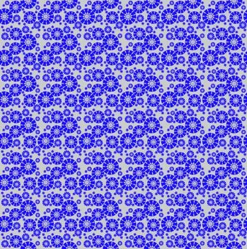 Seamless circle pattern blue silver gray Stockillustratie