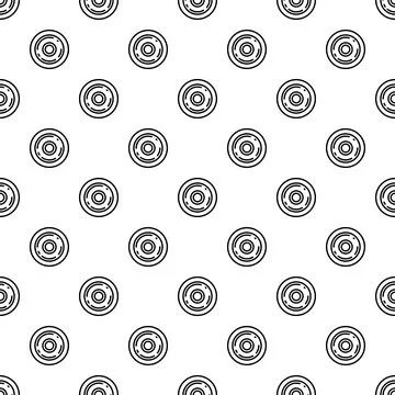 Seamless circle pattern creating geometric line background Stock Illustration