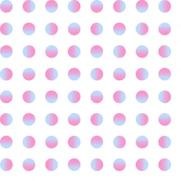Seamless circle pattern, gradient dot art, vector Stock Illustration