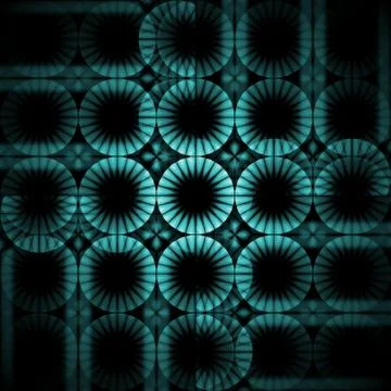 Seamless circle pattern green black centered blurred イラスト素材