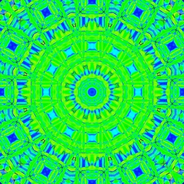 Seamless circle pattern green blue イラスト素材