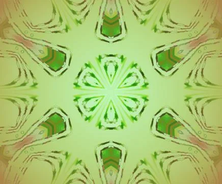 Seamless circle pattern green red Stock Illustration