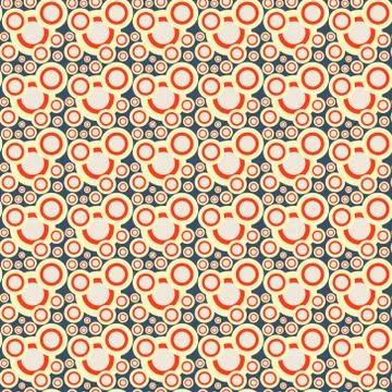 Seamless circle pattern Stock Illustration
