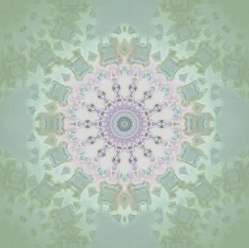 Seamless circle pattern pale green purple Stock Illustration