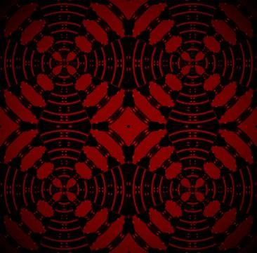 Seamless circle pattern red black Stock Illustration