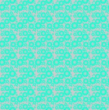 Seamless circle pattern turquoise pink shiny Stock Illustration
