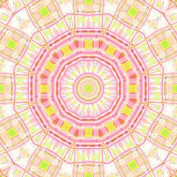 Seamless circle pattern violet yellow green Stock Illustration