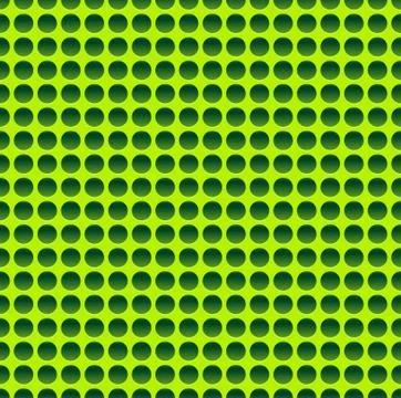 Seamless Circle Pattern in vivid Green Stock Illustration